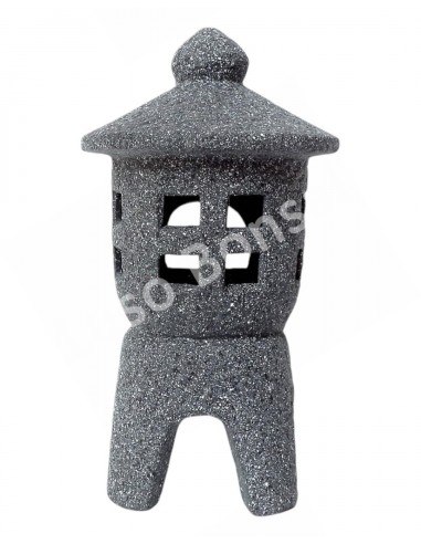 Luso Bonsai | Small Ceramic Lantern - Granite