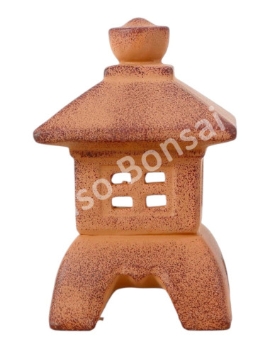 Luso Bonsai | Mini Ceramic Lantern - Brown