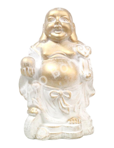 Luso Bonsai | Buddha Cerâmico Grande "Happy" - Dourado