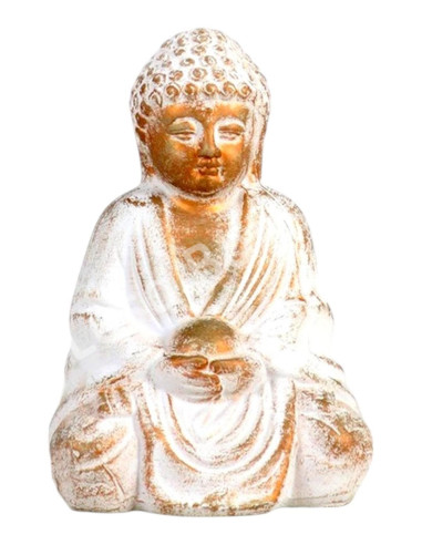 Luso Bonsai | Buddha Cerâmico Pequeno "Sitting" - Dourado